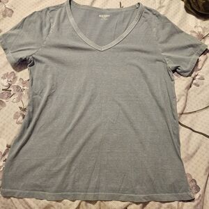 Old Navy Women's Light Blue V-Neck Tee